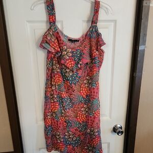 Tiana B. Pink and Blue Sleeveless Sundress